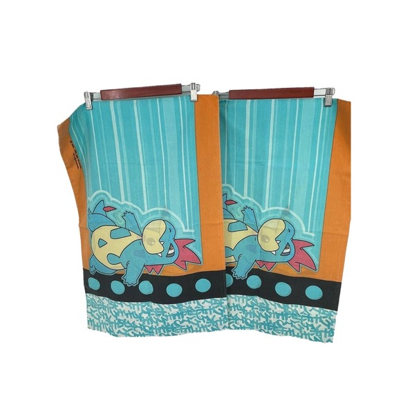 Nintendo Pokemon Blue Brown Standard Regular Pillow Case Pikachu Vintage - Picture 3 of 6